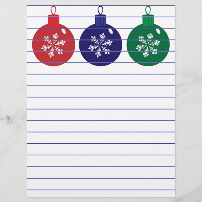 Lámina Navidades Baubles (Anverso)