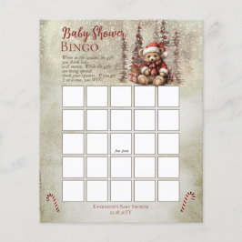 Lámina Navidades Bear Bearly Wait Boy Bingo Baby Shower