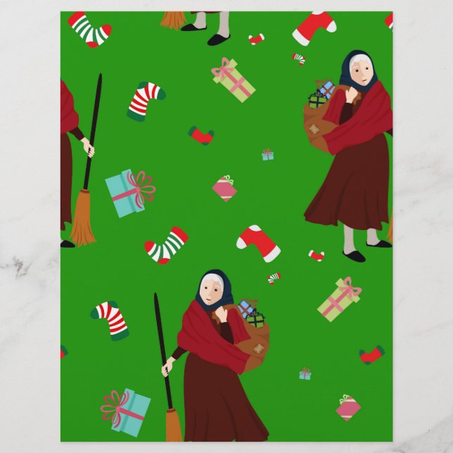 Lámina navidades bruja Befana (Anverso)