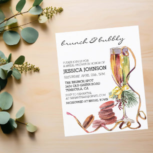 Lámina Navidades Brunch Bubbly Bridal Shower Winter