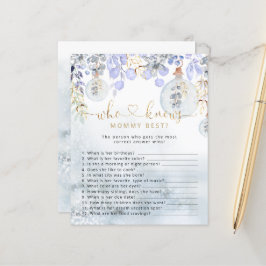 Lámina Navidades burbuja azul que conoce a mamá mejor jue