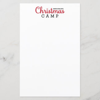 Lámina Navidades Camp Stationery | ESTACIÓN DE NAVIDADES