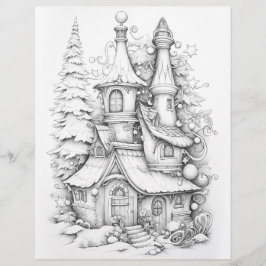 Lámina Navidades Colorando páginas, Posters adultos de Co