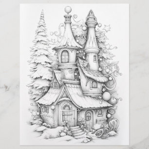 Lámina Navidades Colorando páginas, Posters adultos de Co
