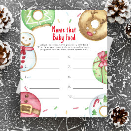 Lámina Navidades con ducha de bebé Nombre ese juego de co