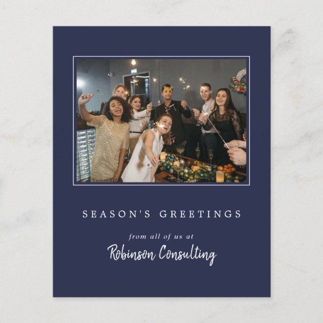 Lámina Navidades con logotipo comercial de presupuesto Fo (Anverso)