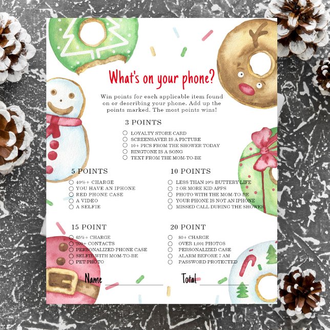 Lámina Navidades cookies Lo que hay en tu juego de teléfo (Subido por el creador)