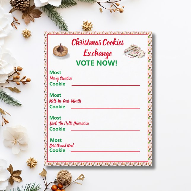 Lámina Navidades de acuarela Cookies Intercambio de Juego (Subido por el creador)