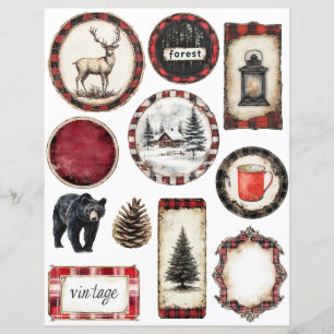 Lámina Navidades de acuarela Temporada de Vacaciones Ephe