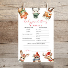 Lámina Navidades de animales de bosque consejos para la p