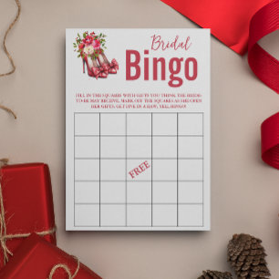 Lámina Navidades de Bingo de Novias Juego de ducha de nov