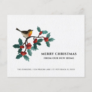 Lámina Navidades de Bird Holly con presupuesto moviendo l