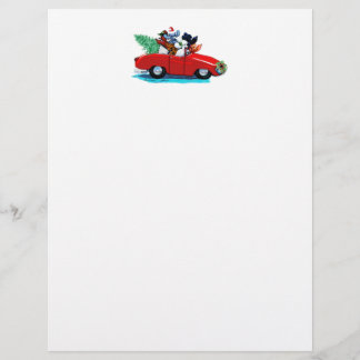 Lámina Navidades de canapés de coches de época Imprimir