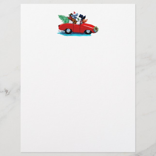 Lámina Navidades de canapés de coches de época Imprimir (Anverso)