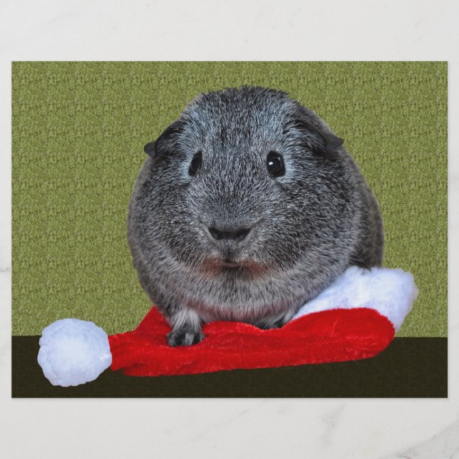Lámina Navidades de cerdo de Guinea (Anverso)