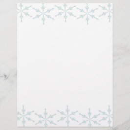 Lámina Navidades de copos de nieve carta papel