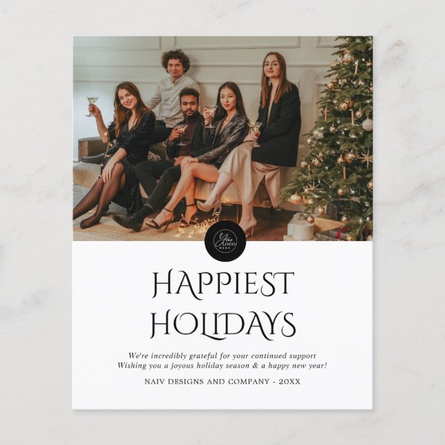 Lámina NAVIDADES de fotografía con el logotipo de la Comp (Anverso)