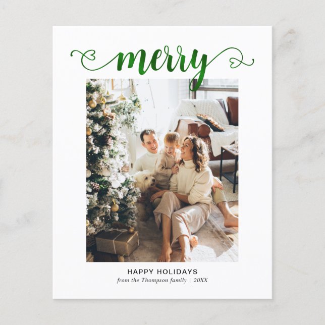 Lámina NAVIDADES de fotografía de guion de merry verde pa (Anverso)