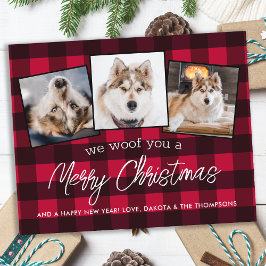 Lámina Navidades de fotografía de perro Mascota Personali