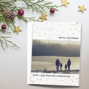 Lámina Navidades de fotografía de presupuesto con estrell