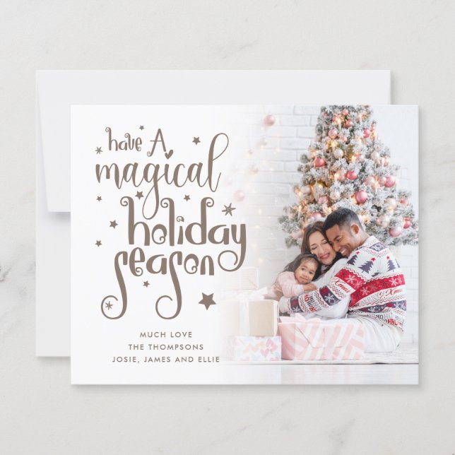 Lámina Navidades de fotografía de temporada de feriado má (Anverso)