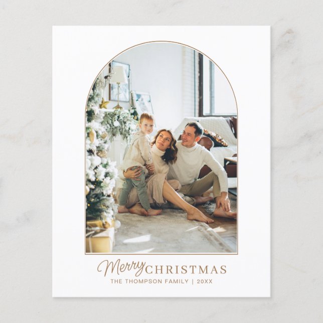 Lámina NAVIDADES de fotografía del Arco Rústico Minimalis (Anverso)