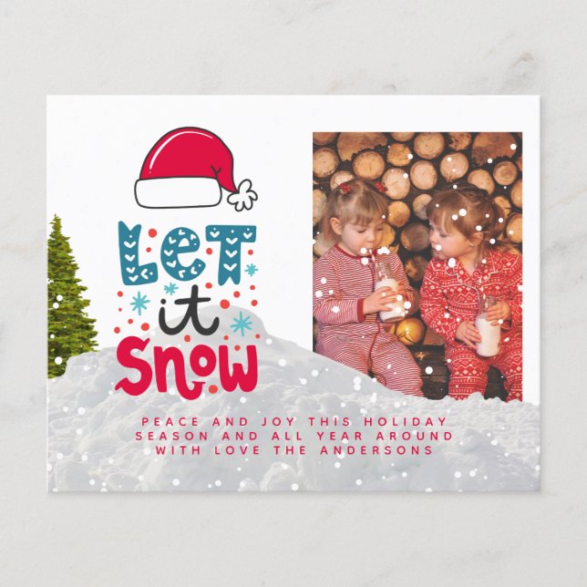 Lámina Navidades de fotografía del presupuesto invitan a  (Anverso)