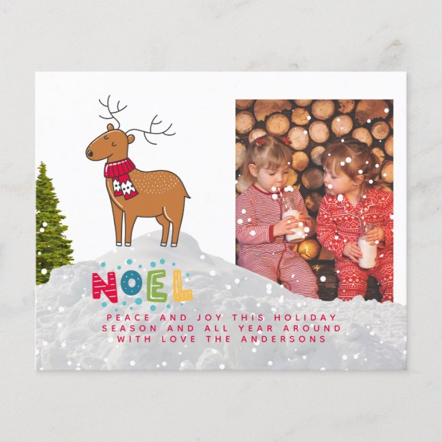 Lámina Navidades de FOTOS presupuestales invitan a carta  (Anverso)