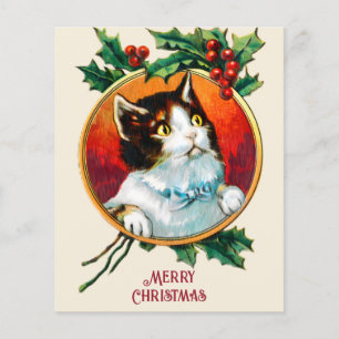 Lámina Navidades de gatos lindos de la época