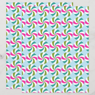 Lámina Navidades de hierbabuena multicolores Papel de car