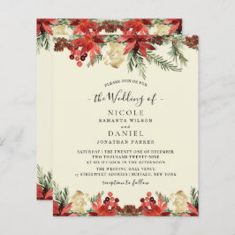 Lámina Navidades de invierno de presupuesto volante Boda 