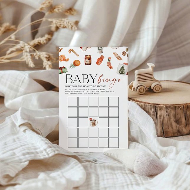 Lámina Navidades de invierno Juego Baby Shower BINGO (Subido por el creador)