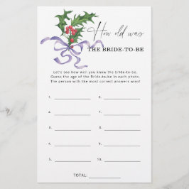 Lámina Navidades de invierno ¿Qué edad tenía la novia par