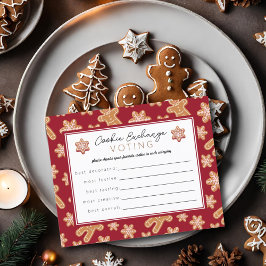 Lámina Navidades de la cédula de votación Fiesta de Cooki