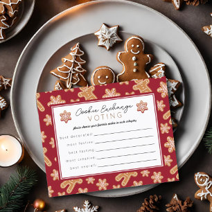 Lámina Navidades de la cédula de votación Fiesta de Cooki