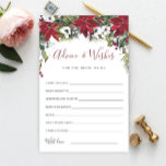 Lámina Navidades de la Poinsettia Roja Consejo de novias<br><div class="desc">Personaliza con el nombre de la novia y la fecha de la ducha. Para una mayor personalización,  haga clic en el enlace "personalizar adicional". Si necesitas ayuda,  ponte en contacto conmigo,  por favor.</div>