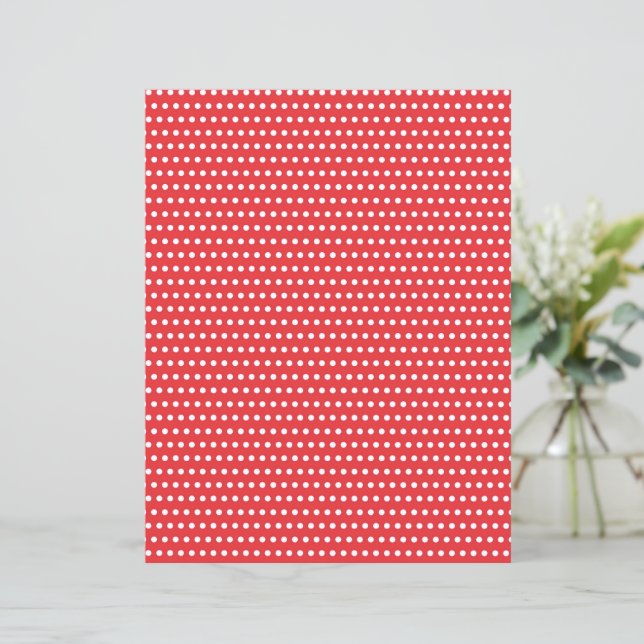 Lámina Navidades de los Polkadots rojos y blancos (Anverso de pie)