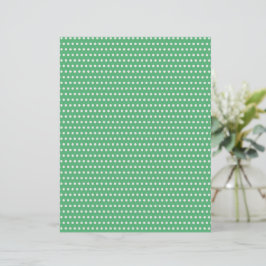 Lámina Navidades de los Polkadots verdes y blancos