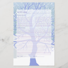 Lámina Navidades de nieve moderna recetas de cambio de co