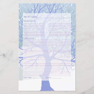 Lámina Navidades de nieve moderna recetas de cambio de co