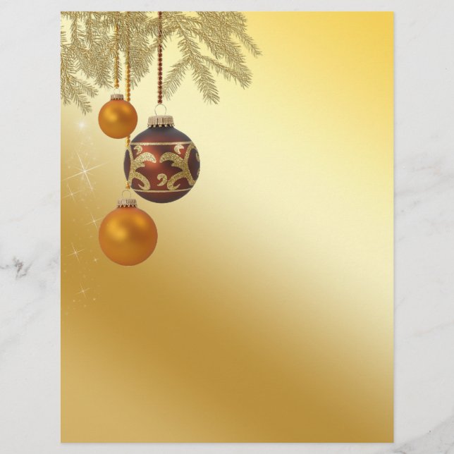 Lámina Navidades de oro elegantes (Anverso)