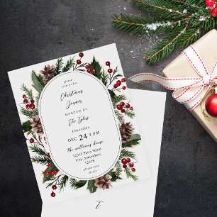 Lámina Navidades de presupuesto Berries & Pine Dinner o F