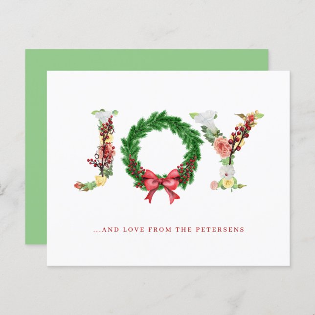 Lámina Navidades de presupuesto con elegante y simple tar (Anverso / Reverso)