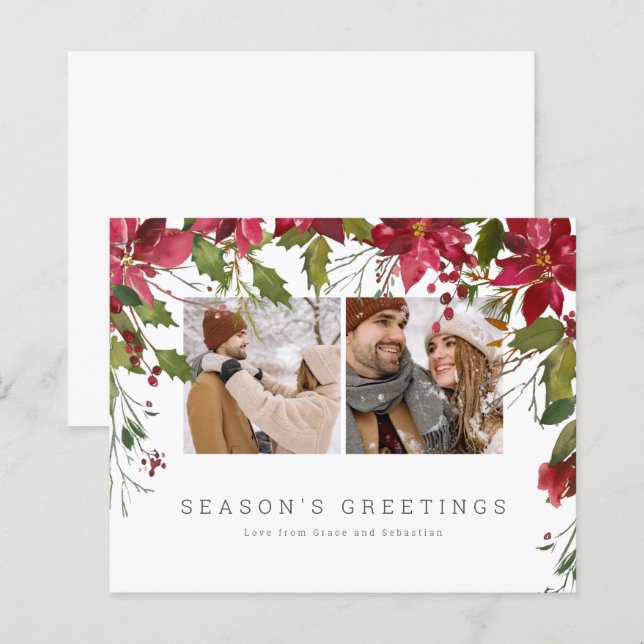 Lámina NAVIDADES de PRESUPUESTO Foto personalizada de Poi (Anverso / Reverso)