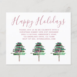 Lámina Navidades de presupuesto invitan a Rosa de oro, ca