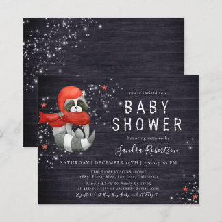 Lámina Navidades de presupuesto Raccoon Wood Purpurina Ba