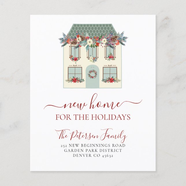 Lámina Navidades de presupuesto vacaciones invitación móv (Anverso)