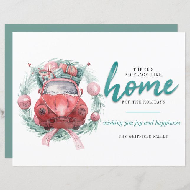 Lámina Navidades de presupuesto Vacaciones No Hay Lugar C (Anverso / Reverso)