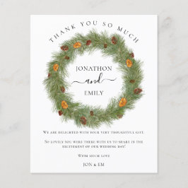 Lámina Navidades de presupuesto Wreath Citrus Boda Gracia