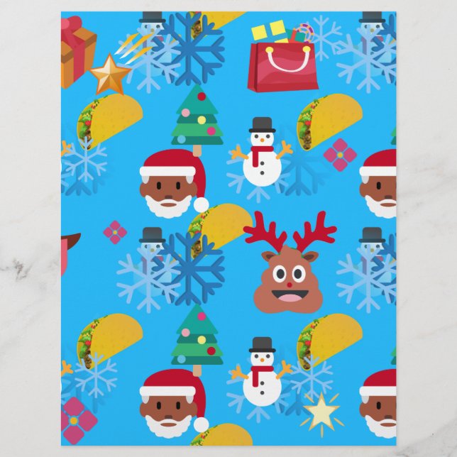 Lámina navidades de santa taco negro (Anverso)